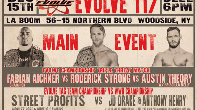 Fabian Aichner vs Roderick Strong vs Austin Theory - EVOLVE 117 (Full Match)