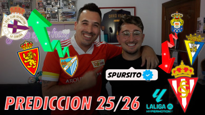 ASÍ QUEDARÁ LA LIGA HYPERMOTION 2025/2026 con SPURSITO